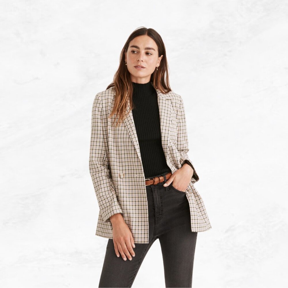 Madewell Dorset Blazer in Albermarle Plaid